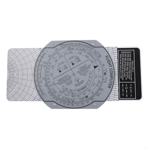 Regla de vuelo portátil ABS para pilotos 9.05x4.72 in miniatura 4