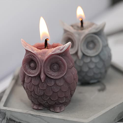 Busi 3D Owl Handmade Resin Molds For Plaster Soy Aroma Wax Soap Mould Candle Mold Silicone Mold For Candle Making Diy #TOP3