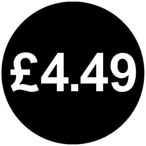30mm Price Stickers Pack of 200 - Black - £4.49 — image 1