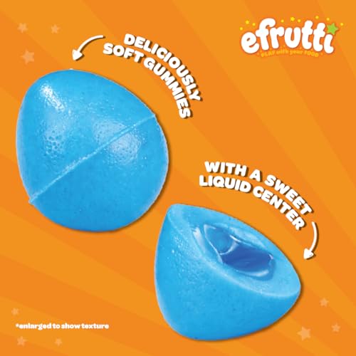 efrutti Burstin' Blue Raspberry Caramelo Gummi 2.6 oz miniatura 2