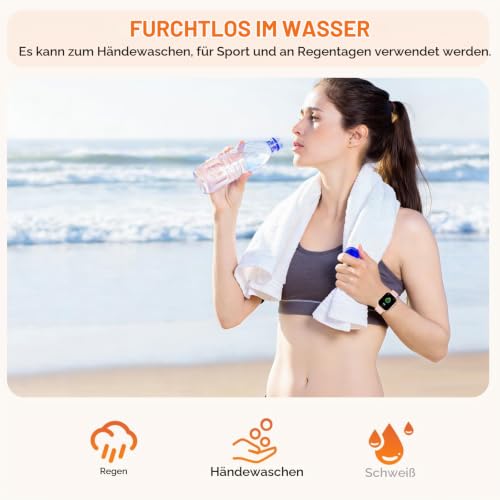 Smartwatch Damen, 2.01" HD AMOLED Display, Fitnessuhr mit Telefonfunktion – Ansicht 6