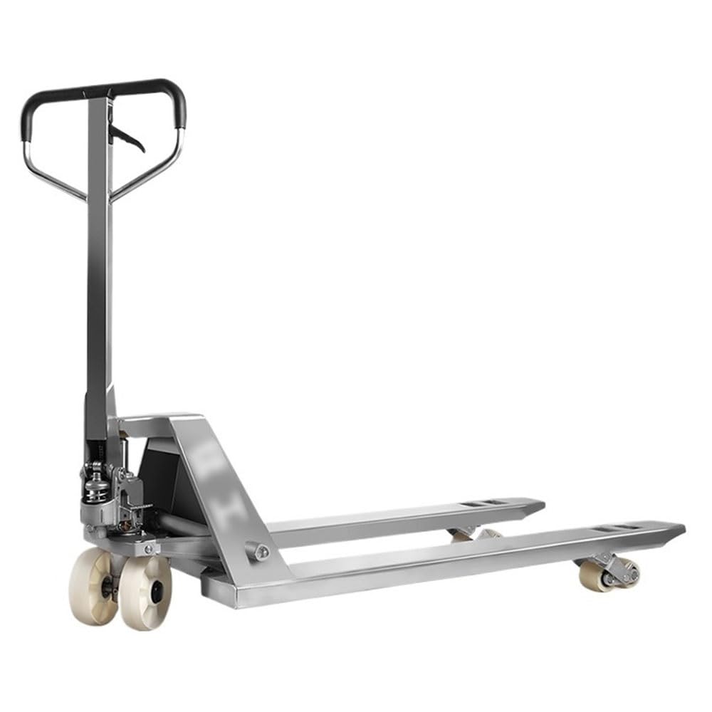 MENGLI-2024 Pallet Jack Truck Stainless Steel Goods Transpallet Hand Forklift 2000kg Pallet Truck Manual Hydraulic(55cm)