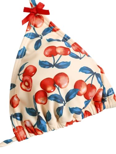 ZAFUL Women's String Triangle Bikini Sets Sexy Triangle Textured Tied High Cut Swimsuit Brazilian 2 Piece Bathing Suit - Image 4