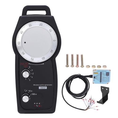 5 Axes CNC Handwheel Electronic Handwheel Controller Handwheel with 40m Distance Supports Emergency Stop for CNC Machine