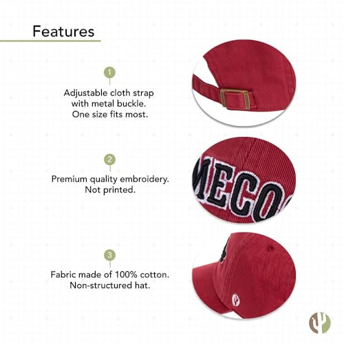 Gorra Roja Ajustable Universidad USC miniatura 4