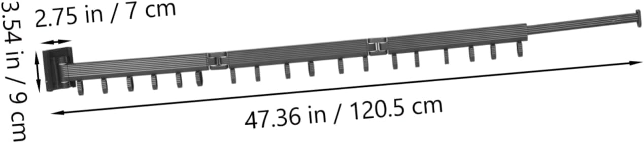 Wall Mounted Clothes Drying Rack Space-Saving Folding Hanger for Indoor Use Versatile Laundry Holder for Balconies and Laundry Rooms