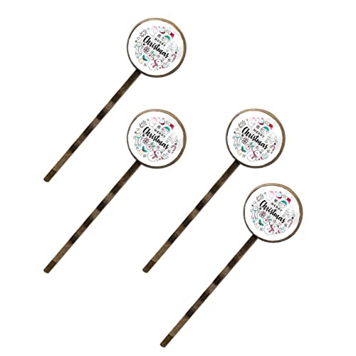 Épingles Merry Christmas pour femme : le lot de 4 barrettes idéales à offrir