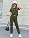 Arshiner Cute Outfits for Girls 2 Pieces Tracksuits Jogger Suits Sweatsuits Set Army Green 14-15 Years Old