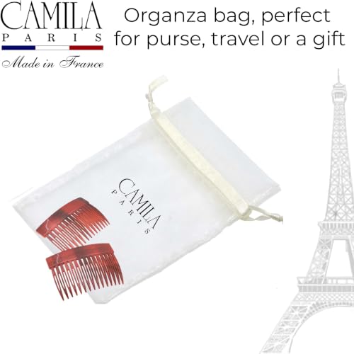 Image of Camila Paris CP2944 Hair Side Comb, 3 inch Small French Twist Hair Combs Clips