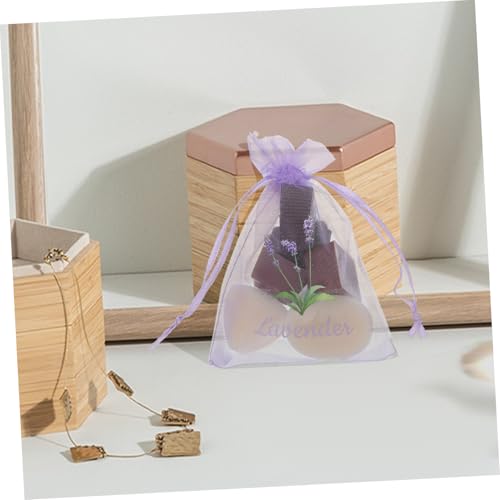 Cabilock 20 bolsas organza con cordón para almacenamiento miniatura 5