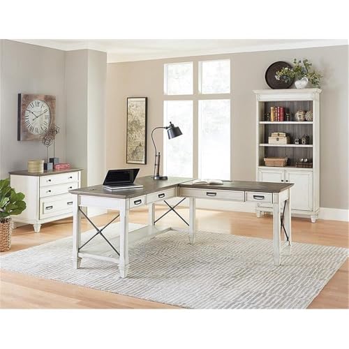 Martin Furniture Bookcase with Lower Doors, White - Thumbnail 6