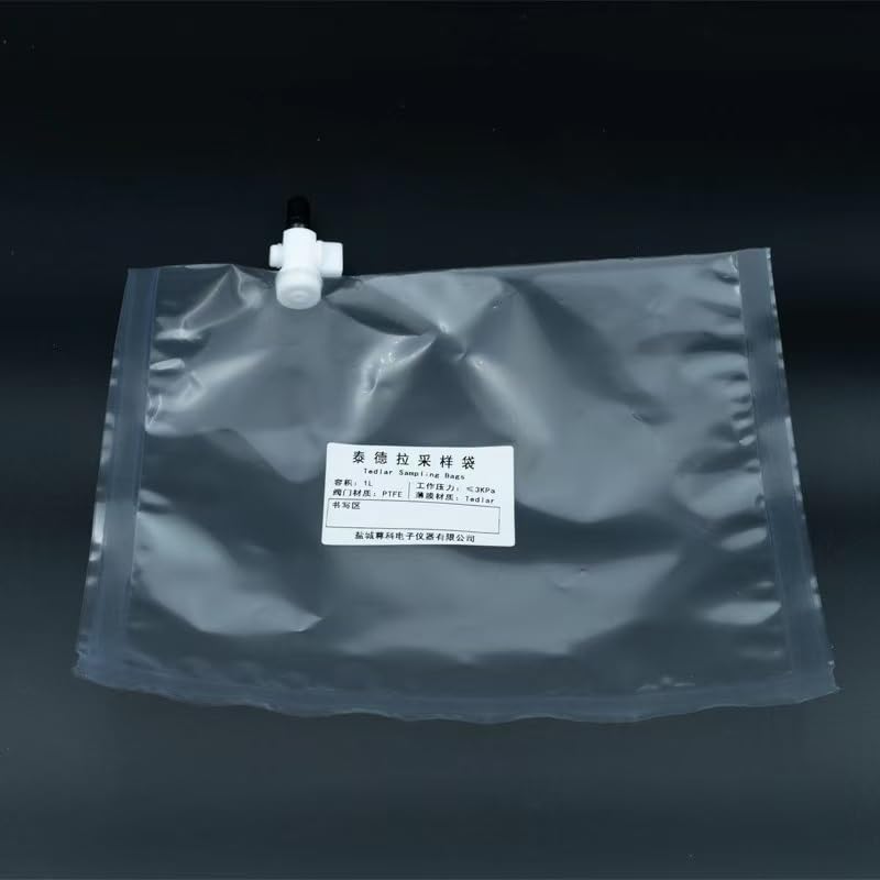 1PCS PVF Sampling Bags for Solid VOCs Detection with PTFE Valve - 0.5L to 10L Options Available(4L)