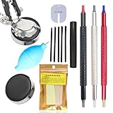 Kit d’Outils Horlogers,Set d'entretien pour Montres Bracelets   Set de Réparation Compact et Précision pour Montres avec Accessoires