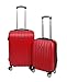 Produktbild Betz 2 TLG. Reisekoffer Set Hartschalen Koffer Handgepäck Teleskop Trolley Boardcase mit TSA Schloss und Leichtlaufrollen Farbe Rot