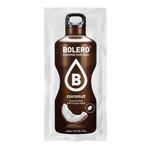 BOLERO Drinks 24 bustine da 9 grammi gusto COCONUT - Preparato istantaneo per Bevande con Stevia e Vitamina C e Senza Zucchero