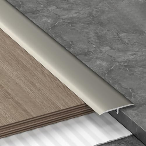T型 見切り材 フローリング トランジション エッジングトリム 3本 長さ90cm 幅 33mm 6063-T5アルミニウム 強くて丈夫な 耐久性 耐腐食性、耐摩耗性 木材 タイル 用 水平面遷移 取り付けが簡単(様式5)
