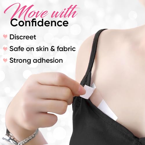 Double Sided Body Tape for Clothes and Dress - Transparent Fabric Tape for Fashion with Long Strips and Fan-Shaped Strips3