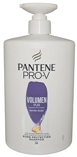 Pantene Pro-V Volume Pure Shampooing pour volume immédiat, distributeur de shampoing XXL 1 l