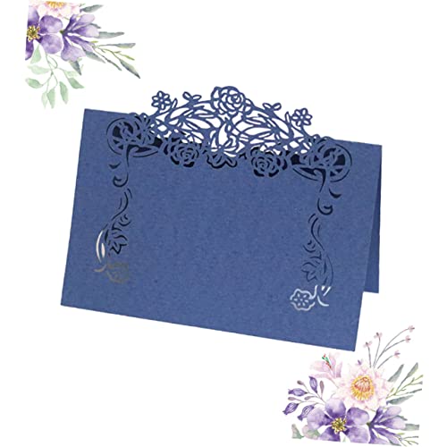 BIUDECO 50 Peças Cartões De Visita Tendas Emblemas Sinais Reservados Cartões De Barraca De Mesa Cart