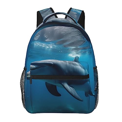 Sac à dos dauphin avec soutien dorsal ergonomique pour ordinateur