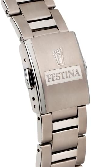 Close-up of Festina watch bracelet clasp