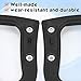 Maitys 2 Pcs Replacement Office Chair Loop Armrest Rings Plastic Office Chair Replacement Parts for Work Desk Gaming Chairs Fit Arm Rest Accessories (Double Side)