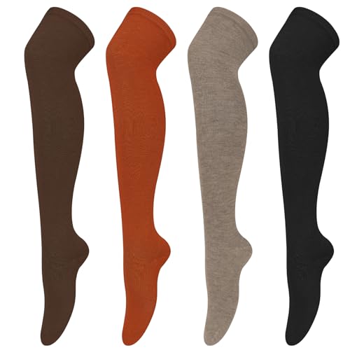 Image of Chalier Womens Thigh High Socks, Thigh Socks Stockings for Women