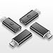 Micro USB Adapter,Micro USB 2.0 Male to USB Type-C Female Adaptor Data Syncing Charging Converter Cable Connector Android to USB Type C Mini Adaptor for Android,Galaxy S7 Edge, LG G4, Nexus 5 6-Black