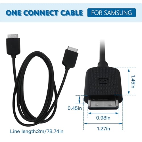 New Version One Connect Cable BN39-02210A TV Connection Cable 2m/6.56ft for Samsung TV 2013-2015 Evolution Kit 2016 and Later All Models 7000-9000 TV UN49KS8500FXZA UN55KS7000FXZX UN55KS7500FXZX by GruDawu - Used condition - Image 2