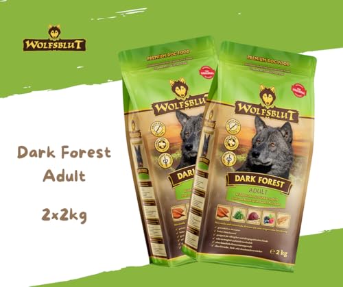 Wolfsblut Hund Adult | Trockenfutter | Multi Bundle | Mix Paket | Sparpaket | 2 x 2 kg | Verschiedene Sorten (2 x 2 KG, Dark Forest)