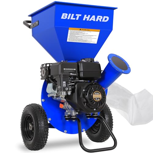 BILT HARD Wood Chipper Shredder Mulcher 212cc 7HP Gas Powered