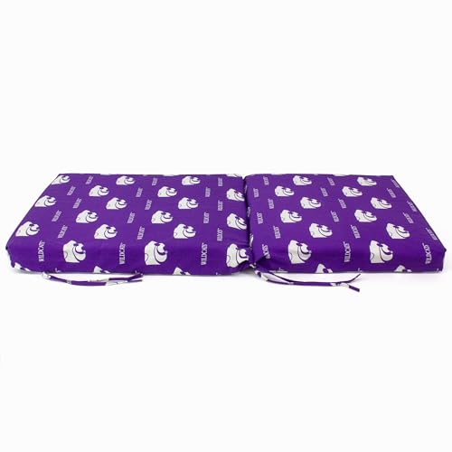 Image of College Covers Everything Comfy Kansas State Wildcats 2 Piece Chair Cushion
