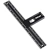 12 Inch Right Square CNC Aluminum Layout and Measuring Square for Accurate Marking, Framing, Cabinetry, and Woodworking Projects 90 Angle Tool