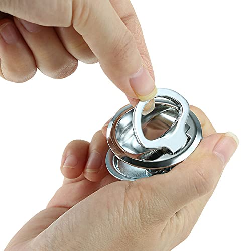 Pull Lock,RoadLoo 2 Stück Pull Lock Möbelschlosser Pull Hatch Lock Pull Lift Hatch Fallenschloss Metall Möbelschloss Flush Hatch Locker für Camping Boot Yacht Trailer Camper Deck Hatch Türschrank