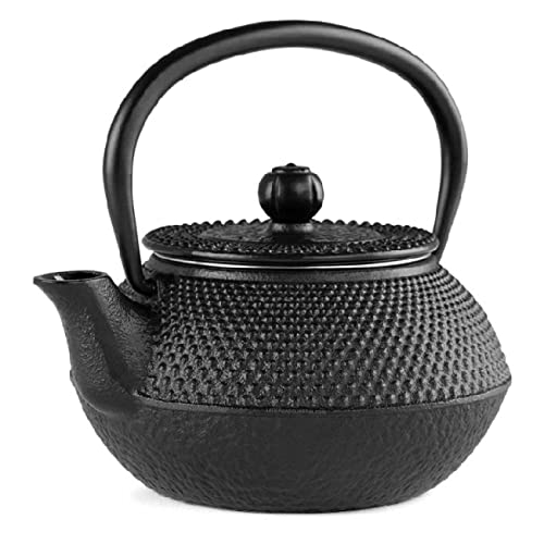 Suinga Tetera De Hierro Fundido, Con Diseño Tradicional Japonés Tetsubin. Capacidad 300 Ml. Funcionamiento En Todo Tipo De Fuegos.