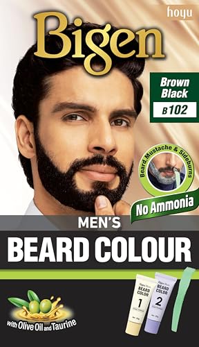 Bigen Men'S Beard Color, 40G - Brownish Black B102 (Pack Of 1)