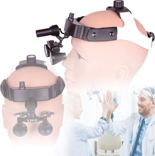 WLYPE 3w Led Surgical Headlight for Surgeons,Rechargeable Head Mounted Specific Headlamp,60000lx 5500-6500k Adjustable High Brightness Medical Dental Surgery Headlight Head Lamp