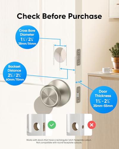 Image of eufy Security Smart Lock C30, Keyless Entry Door Lock, Built-in WiFi Keypad Deadbolt for Front Door, No Bridge Required, Easy Installation, App Remote Control, Reliable Power, BHMA Grade 3, Nickel