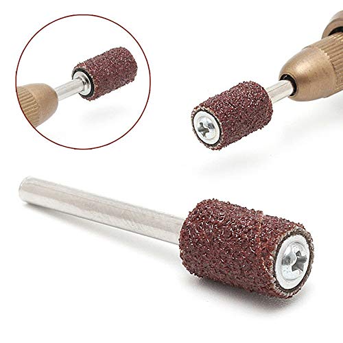 100 Pcs Drum Sanding Sleeves #400 Grit With 2 Pcs Drum Mandrels For Rotary Tools #TOP3