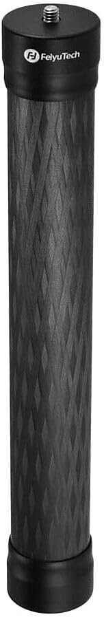 FeiyuTech 10.8" (275mm) Carbon Fiber Extension Pole – Lightweight, Durable with 1/4"-20 Screw, Compatible with Camera Gimbals, Tripods & Monopods