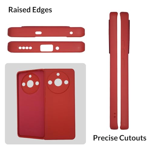 Image of SPRIG Compatible with Realme 11 Pro Premium FlexTone (TPU) Back Cover Drop Tested Shock Proof Mobile Case for Men, Women, Boys and Girls with Camera Protection (Red)