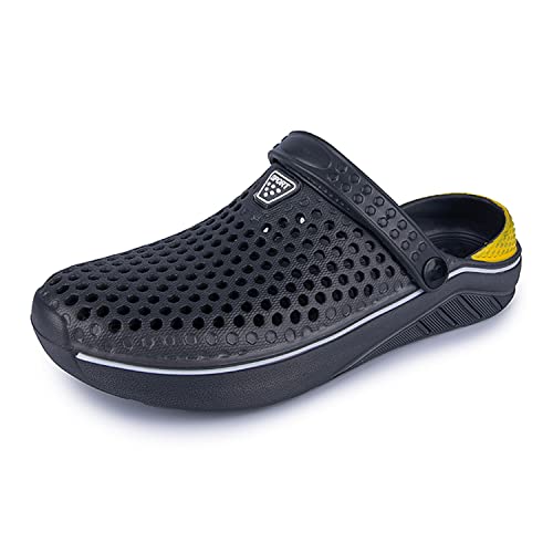 Mdpcx Unisex Garden Clogs Shoes Casual Slippers Quick Drying Sandals Summer Anti-Slip Beach Shoes For Men And Women Grey, 10 Women/10 Men #TOP20