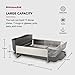 KitchenAid Large Capacity, Fully Size Self Draining Rust Resistatant Satin Coated Dish Rack with Removable Flatware Caddy 20.47-Inch, Gray