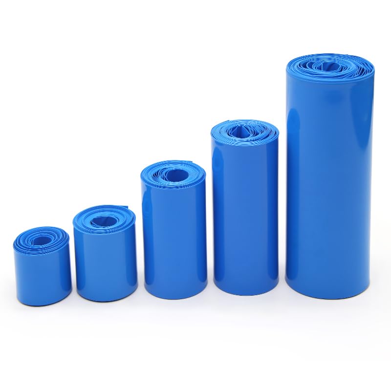 Rurki termokurczliwe, 1 szt. 18650 PVC termokurczliwa rurka, akumulator niebieski średnica 137mm~353mm(353mm)