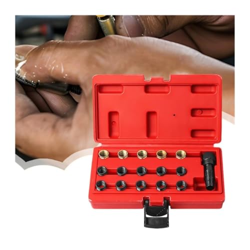 Kit de reparación de roscas de 16 piezas para solucionar tornillos pasados 4