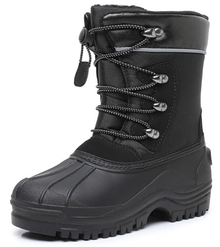 Best Winter Boots for Youth: Top Picks for Warm & Dry Feet 11 Apakowa Kids Boys Girls Winter Snow Boots Waterproof Outdoor Insulated Snow Boots (Little Kid/Big Kid)