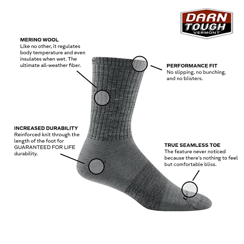 Darn Tough 1680 Men's Merino Wool Standard Issue Crew Height Light Socks2
