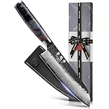 7 Inch Japanese Chef knife, 67 Layers Damascus Chef Knife...