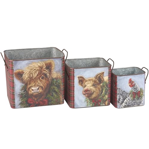 Primitives-by-Kathy-Bin-Set-of-3-Christmas-Animals Primitives by Kathy Bin Set of 3 Christmas Animals
