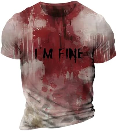 Darringls Costume D'Halloween Pour Homme - T-shirt Imprimé D